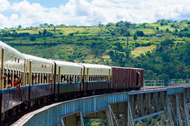 train ride burma