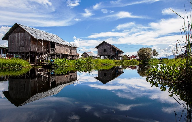 inle lake landscape