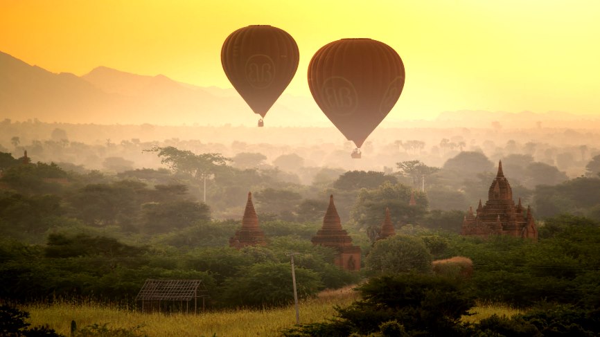 balloon flight burma