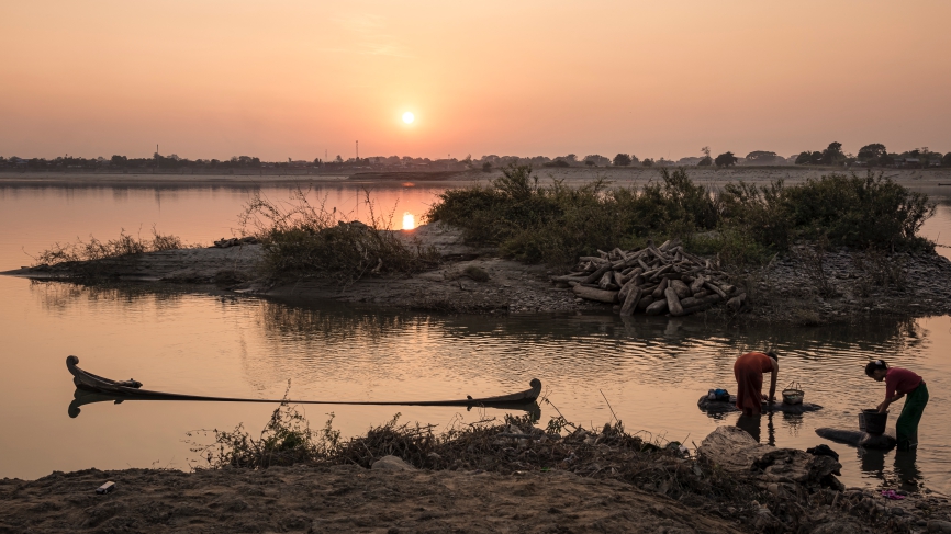irrawaddy sunset