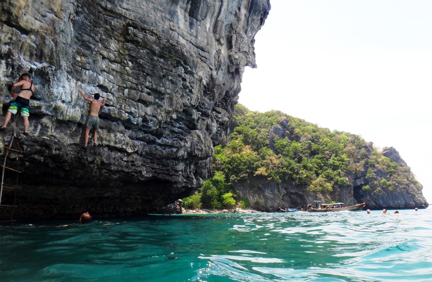 rock climbing